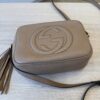 Gucci Calfskin Small Soho Disco Bag Beige