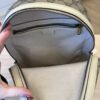 Gucci GG Supreme Monogram Calfskin Web Small Ophidia Day Backpack Beige Ebony New Acero