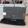 Chanel CC Choco Bar Denim Chain Flap
