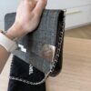 Chanel CC Choco Bar Denim Chain Flap