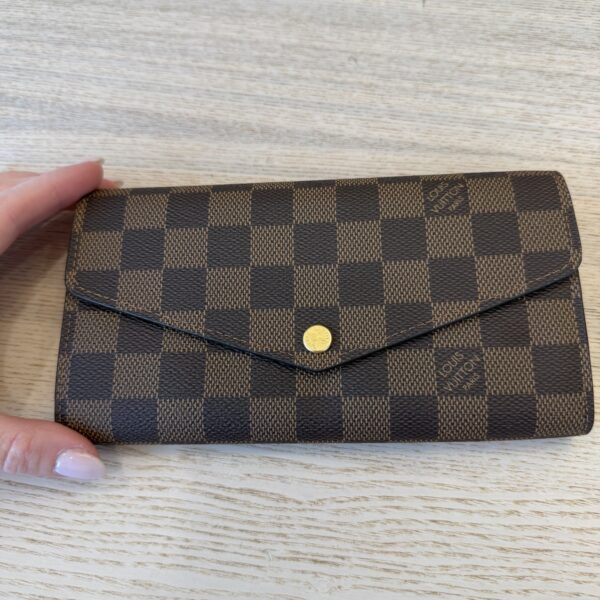 Louis Vuitton Damier Ebene Sarah Wallet