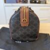 Celine Large Boston in Triomphe Canvas and Calfskin