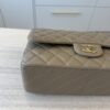 Chanel Caviar Quilted Jumbo Double Flap Black Gold Hardware Dark Taupe