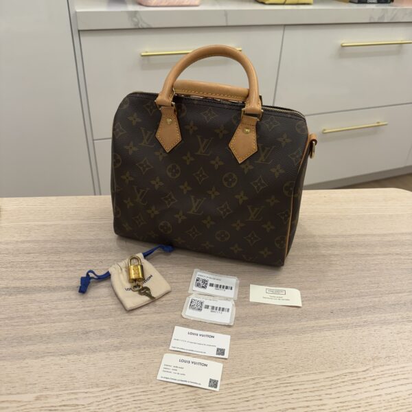 Louis Vuitton Monogram Speedy 25 Bandouliere NM