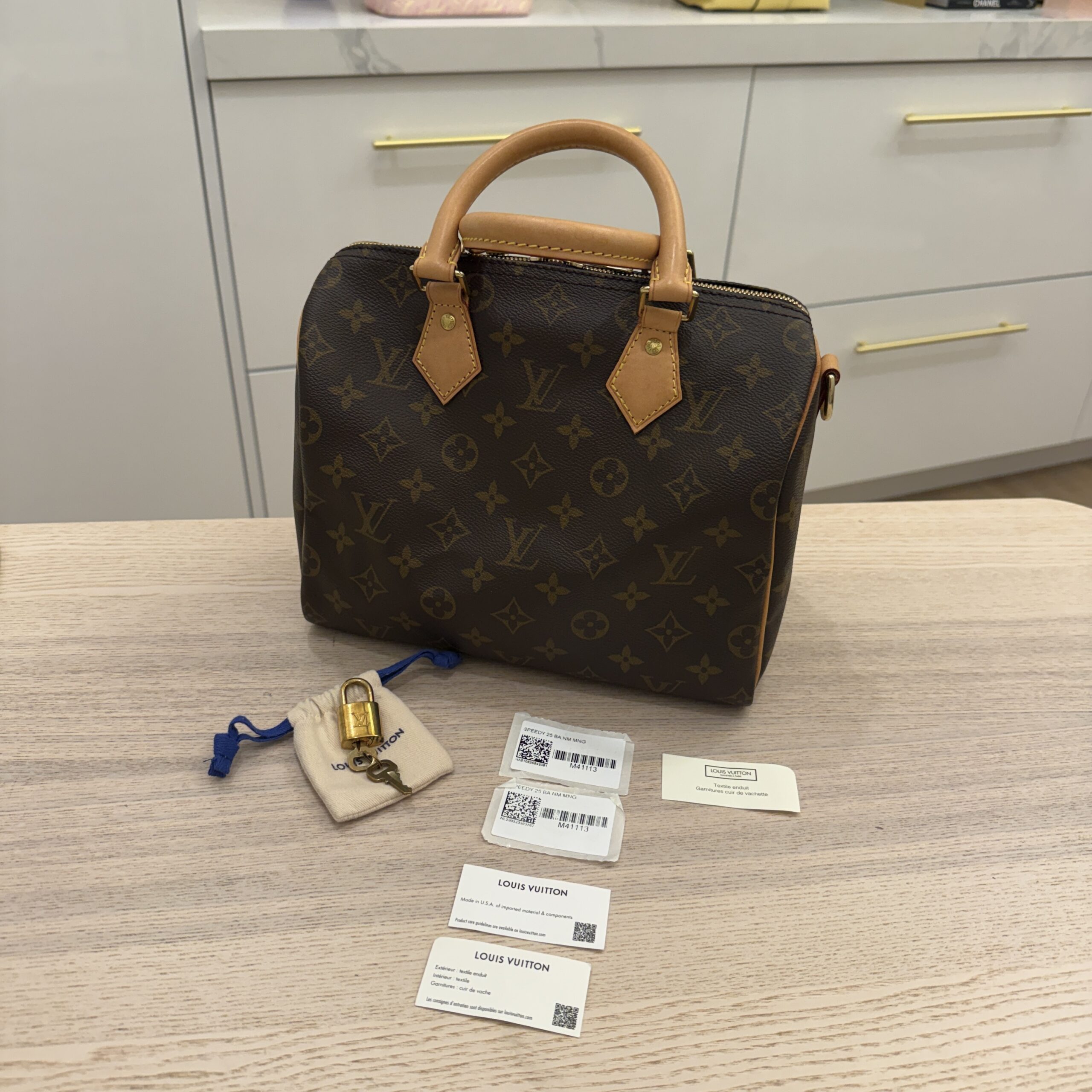 Louis Vuitton Monogram Speedy 25 Bandouliere NM
