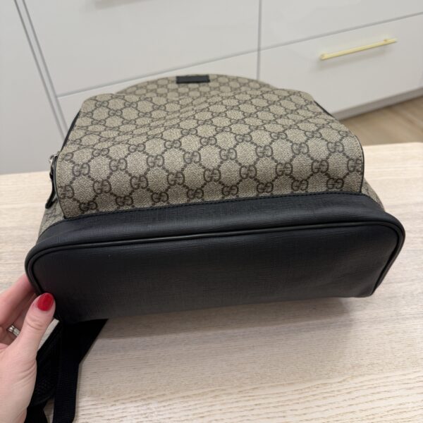 Gucci Beige/Ebony GG Coated Canvas Supreme Backpack Bag