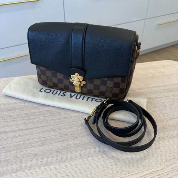 Louis Vuitton Damier Ebene Clapton Black