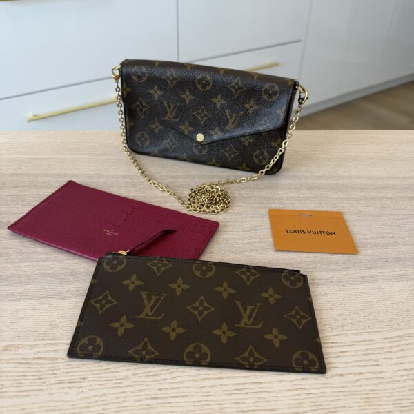 Louis Vuitton Monogram Pochette Felicie Chain Wallet