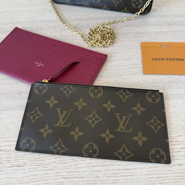 Louis Vuitton Monogram Pochette Felicie Chain Wallet