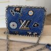 Louis Vuitton Epi Azteque Twist Shoulder Bag PM Denim Light