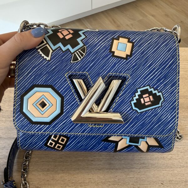 Louis Vuitton Epi Azteque Twist Shoulder Bag PM Denim Light