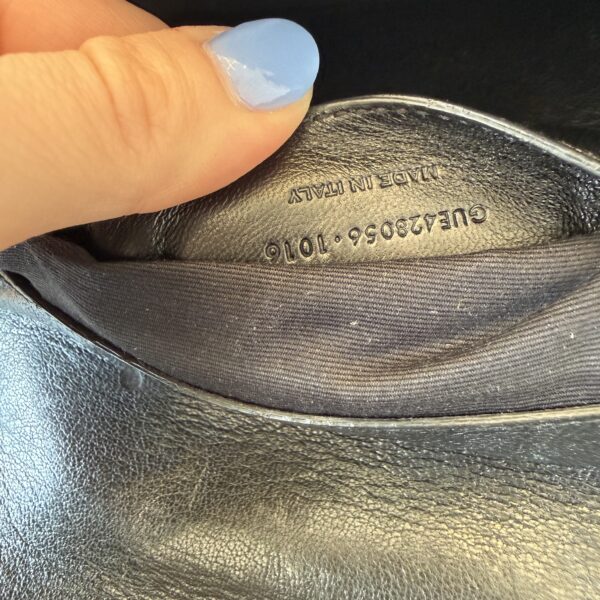 Saint Laurent (YSL) Sheepskin Matelasse Chevron Monogram Medium College Bag Black Studded