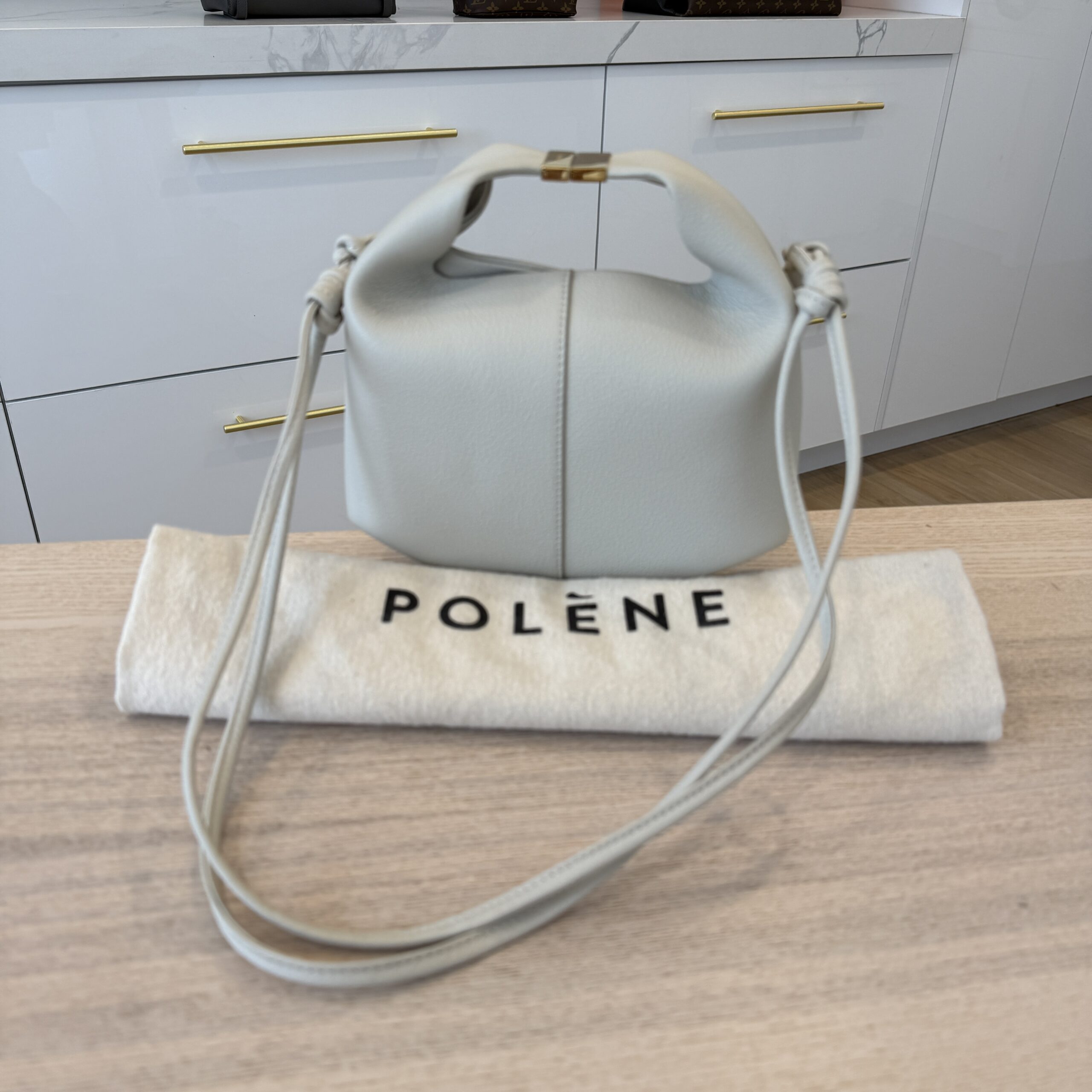 Polene Béri Edition Textured Chalk
