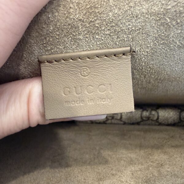 Gucci GG Supreme Monogram Small Dionysus Shoulder Bag Taupe