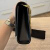 Saint Laurent (YSL) Grain De Poudre Medium Classic Monogram Kate Satchel Black Gold Hardware