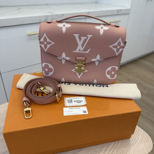 Louis Vuitton Bicolor Monogram Empreinte Leather Pochette Metis