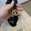 Louis Vuitton Grained Calfskin LV Pont 9 Soft MM Black