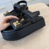 Louis Vuitton LV Sunset Flat Comfort Sandal Black