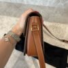 Celine Calfskin Triomphe Canvas Teen Triomphe Bag White