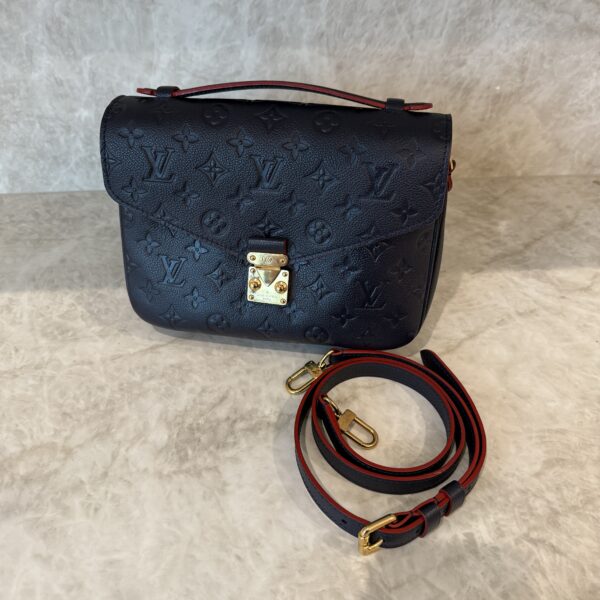 Louis Vuitton Empreinte Pochette Metis Marine Rouge