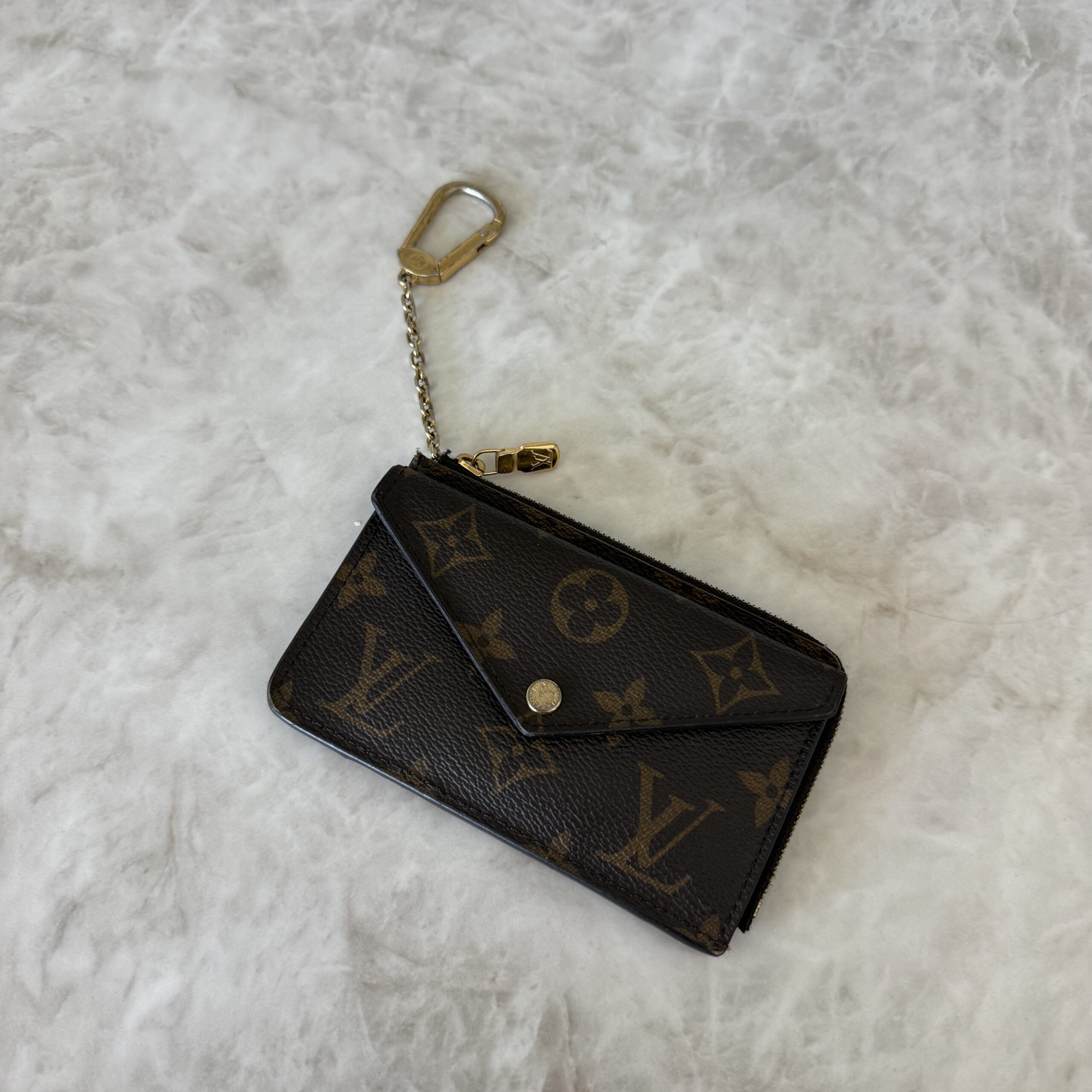 Louis Vuitton Monogram Recto Verso Card Holder Black