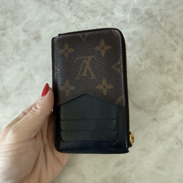 Louis Vuitton Monogram Recto Verso Card Holder Black