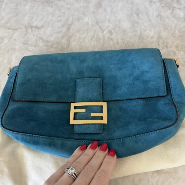 Fendi Baguette NM Bag Suede Medium