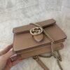 Gucci Dollar Calfskin Small Interlocking G Shoulder Bag Camelia