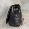 Saint Laurent (YSL) Lambskin Matelasse Monogram Medium Jamie 4.3 Black