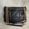 Saint Laurent (YSL) Lambskin Matelasse Monogram Medium Jamie 4.3 Black