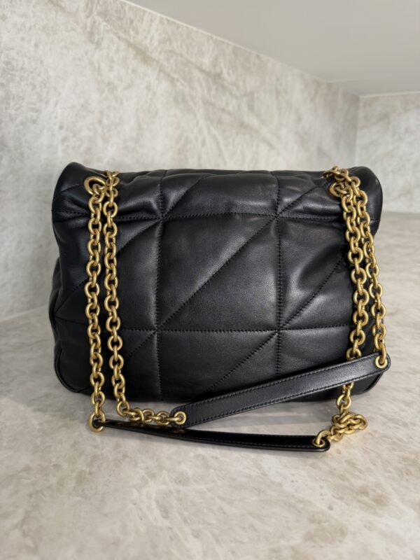 Saint Laurent (YSL) Lambskin Matelasse Monogram Medium Jamie 4.3 Black