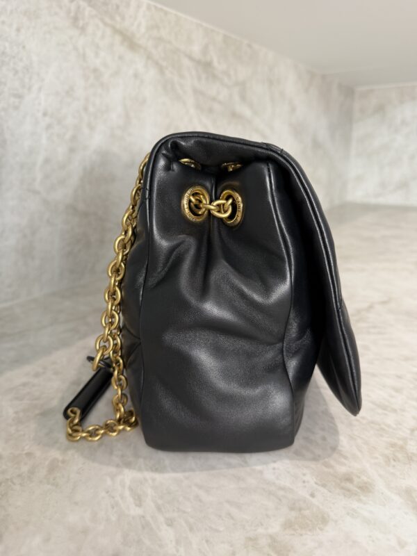 Saint Laurent (YSL) Lambskin Matelasse Monogram Medium Jamie 4.3 Black