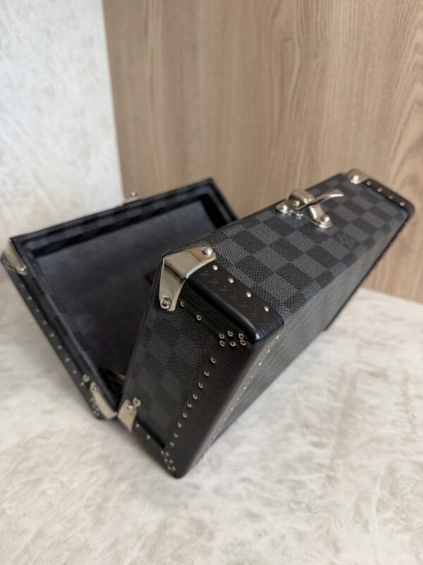 Louis Vuitton Damier Graphite Cufflinks Case Jewelry Case