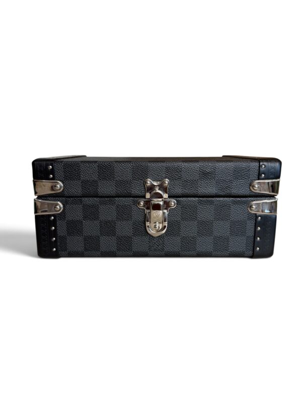Louis Vuitton Damier Graphite Cufflinks Case Jewelry Case
