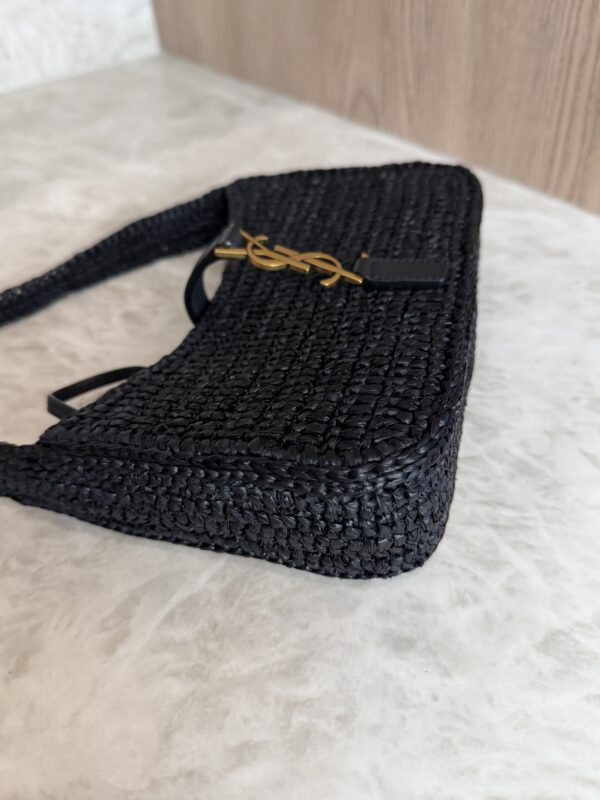 Saint Laurent (YSL) Le 5 a 7 Mini Raffia Noir