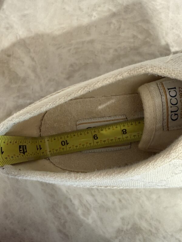 Gucci GG Monogram Jacquard Womens 1977 Tennis Platform Sneakers Size 8