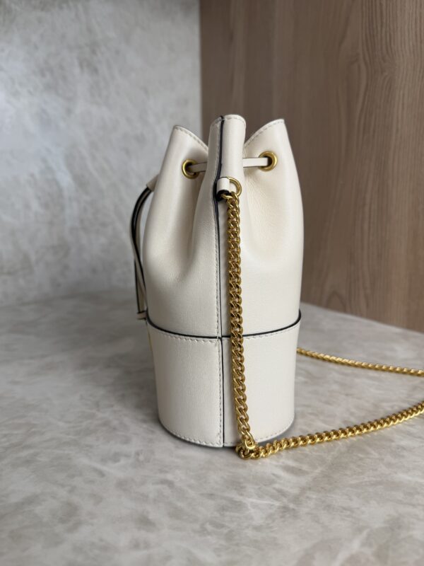 Valentino Garavani Mini Bucket Bag in Nappa with Vlogo Signature Chain