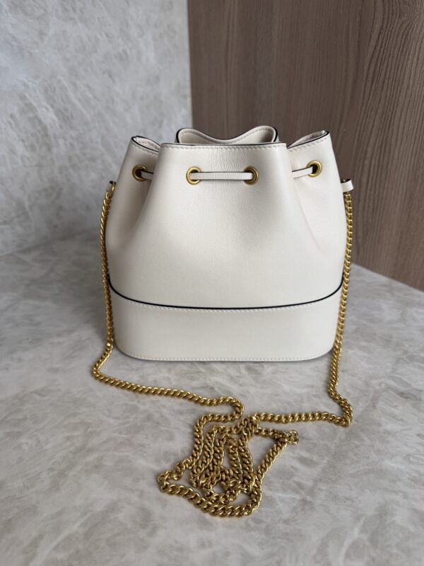 Valentino Garavani Mini Bucket Bag in Nappa with Vlogo Signature Chain