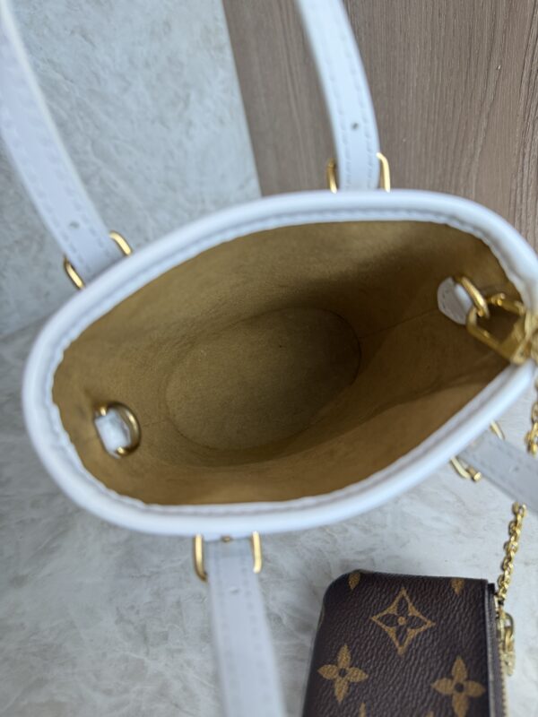 Louis Vuitton Monogram LV Match Nano Bucket Bag White