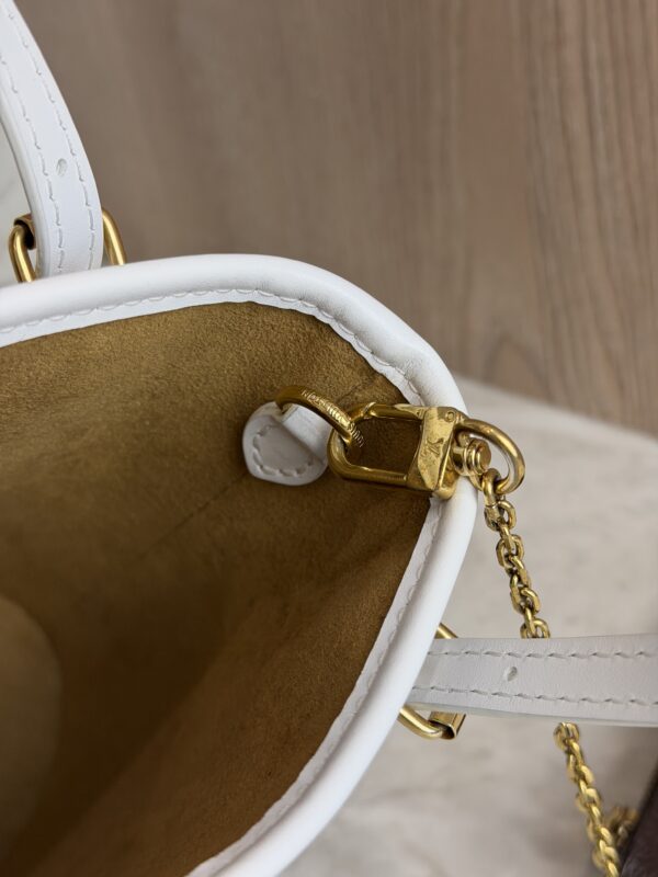 Louis Vuitton Monogram LV Match Nano Bucket Bag White
