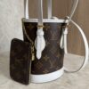 Louis Vuitton Monogram LV Match Nano Bucket Bag White