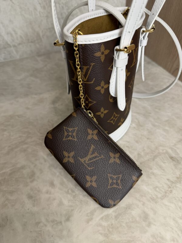 Louis Vuitton Monogram LV Match Nano Bucket Bag White