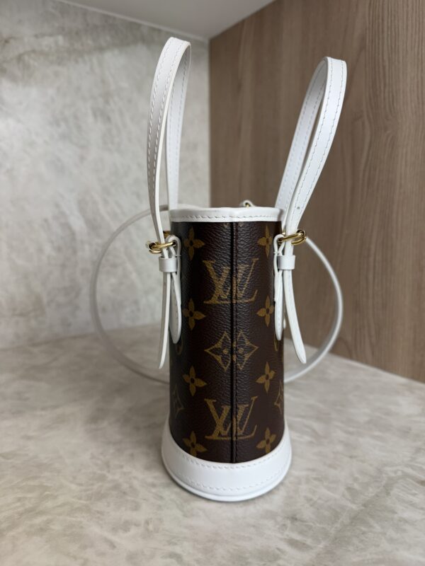 Louis Vuitton Monogram LV Match Nano Bucket Bag White