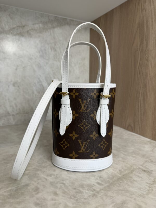Louis Vuitton Monogram LV Match Nano Bucket Bag White