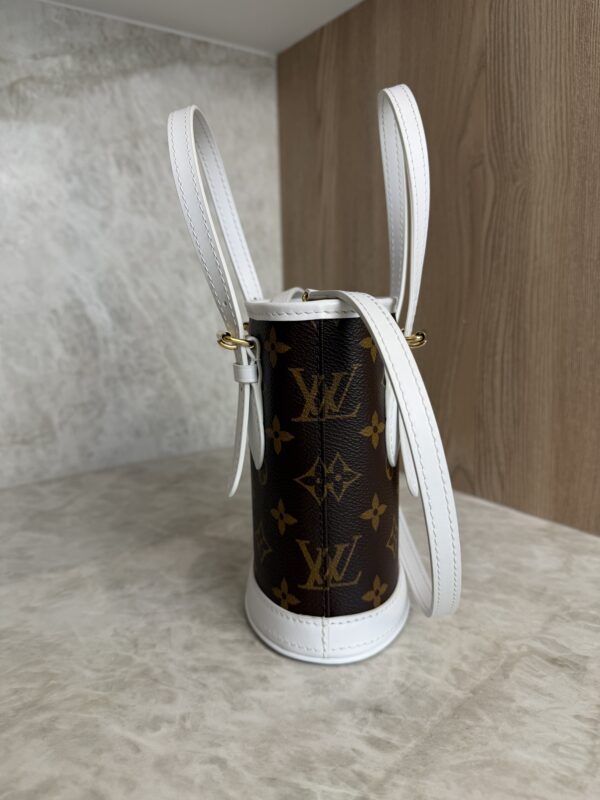Louis Vuitton Monogram LV Match Nano Bucket Bag White