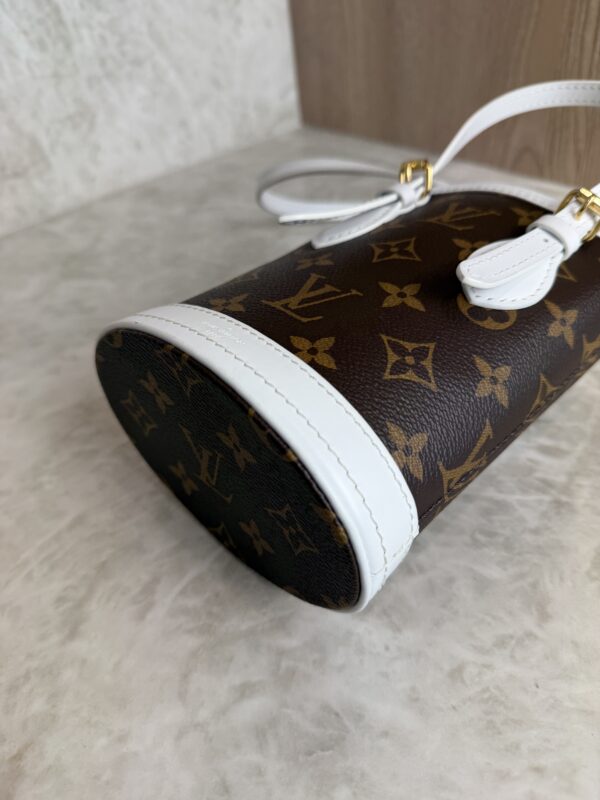 Louis Vuitton Monogram LV Match Nano Bucket Bag White