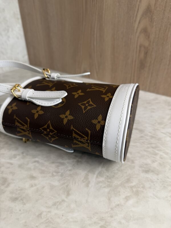 Louis Vuitton Monogram LV Match Nano Bucket Bag White