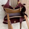 Tods Mini Leather Tote Kenia Bordeaux