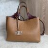 Tods Mini Leather Tote Kenia Bordeaux