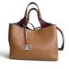 Tods Mini Leather Tote Kenia Bordeaux
